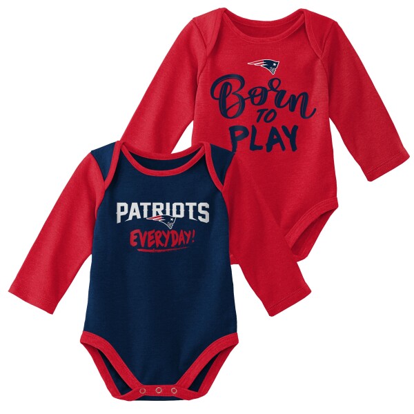 Outerstuff Dětské body New England Patriots NFL Born to Play Baby Body Set (2 ks)