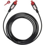 SpeaKa Professional Toslink digitální audio kabel [1x Toslink zástrčka (ODT) - 1x Toslink zástrčka (ODT)] 1.50 m černá SuperSoft opletení Sp