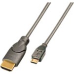 Digitus kabelový adaptér DisplayPort DP - HDMI typu A M - M 1.0 m / s blokováním DP 1.2 HDMI 2.0 / 4K / 60Hz / CE / bl (AK-340303-010-S)