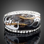Prsten Swarovski Elements Bellissa, 51 Černá