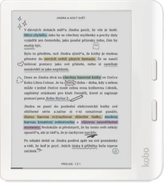 Rakuten Kobo Libra Colour Bílý