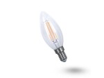 Žárovka LED E14 5W C35 bílá teplá filamentová svíčka GETI