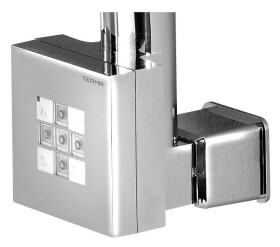 SAPHO - KTX topná tyč s termostatem, s krytem pro kabel, 800 W, chrom KTX-CW-800