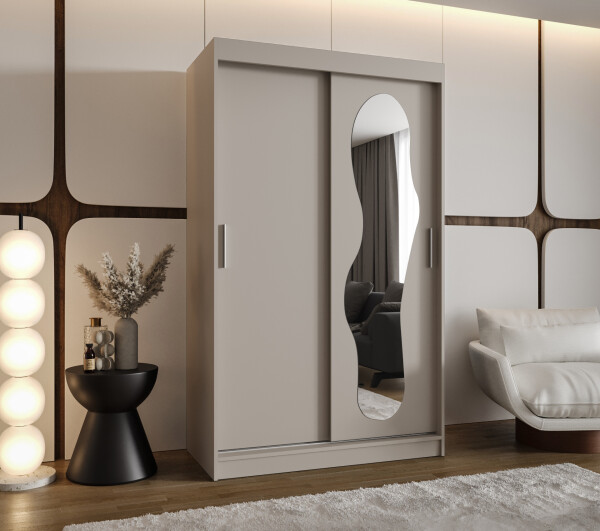 Šatní skříň Abi Ultra Rozměry: 120 cm, Barva korpusu + barva dveří: Kašmír + Kašmír