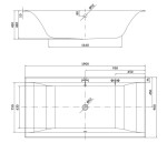 CERSANIT - Obdélníková vana LARGA 190X90 S301-307