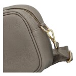 Elegantní dámská kožená crossbody kabelka Liane, taupe