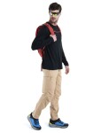 Pánské merino triko dlouhý rukáv ICEBREAKER Mens 150 Tech Lite III LS Relaxed Pocket Tee, Black velikost: XL