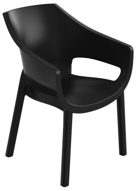 TOOMAX LUNA plastové křeslo - grafit