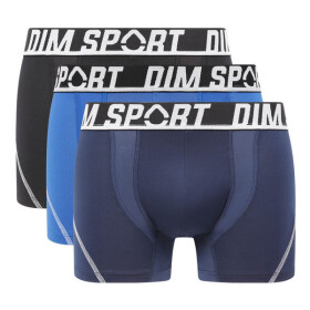 Pánské sportovní boxerky 3 ks DIM SPORT MICROFIBRE BOXER 3x - DIM SPORT - černá XL