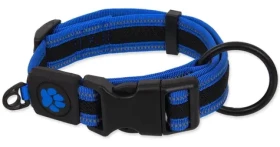 ACTIVE DOG Obojek Fluffy XL modrá / Nylonový / Reflexní prvky / 3,8x44-70 cm (0904-91782)