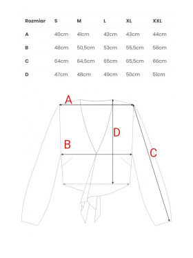 M861 Crop top s vázáním vpředu - džíny EU XXL