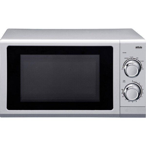 Silva MW-U 25.4 mikrovlnná trouba stříbrná 700 W zabudovatelná, Pro potraviny, kabelové připojení, funkce časovače, Kontrolní okénko