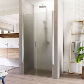MEREO - Sprchové dveře, Lima, dvoukřídlé, lítací, 80x190 cm, chrom ALU, sklo Point CK80512K