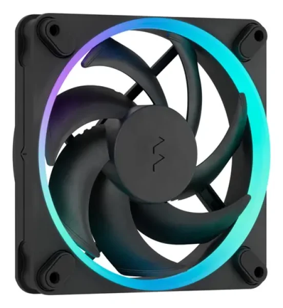 Fractal Design Momentum 12 RGB černá 3-pack / Univerzální ventilátor / 120 mm / 350–2200 RPM / 28 dB / ARGB / 4-pin PWM (FD-F-MR1-1203)