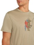 ICEBREAKER Mens Mer 150 Tech Lite SS Tee Bear Catch, Flagstone velikost: XL
