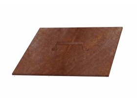 Víko pro zahradní cortenové ohniště Corgarden, 50×50 cm