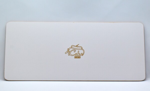 Cake Star Podložka pod dort pevná dřevovláknitá bílá obdélník 15 x 35 cm (1 ks)