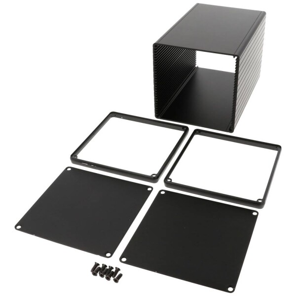 Hammond Electronics 1455NS1601BK univerzální pouzdro 160 x 103 x 103 hliník extrudovaný černá 1 ks