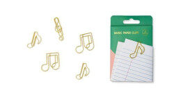 Kancelářské sponky Hudba 5 ks