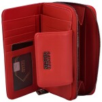 Trendová dámská koženková peněženka Dari, červená