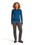 ICEBREAKER Wmns 300 RealFleece Descender LS Zip, Atlantis (vzorek) velikost: S