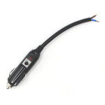 Automobilová 12V zástrčka na kabel - 20A, pojistka, kontrolka