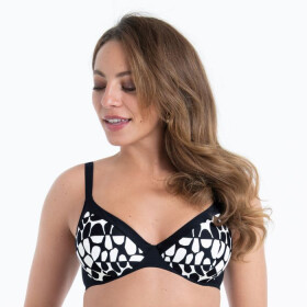 Dámská plavková podprsenka Marisol Top Bikini - horní díl 8458-1 černobílá - Anita Classix 75C