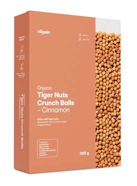 Vilgain Tiger Nuts Crunch Balls BIO – skořice 300 g