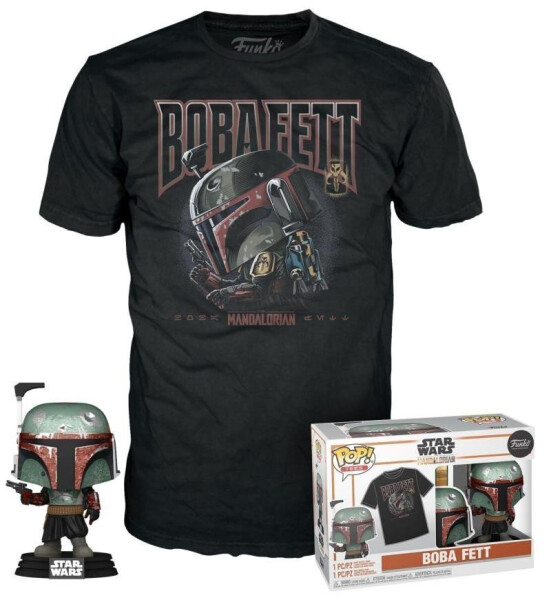 Funko POP Tee: Star Wars - Bobba Fett (velikost trička L)