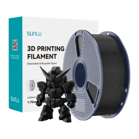Sunlu Filament PLA+ 2.0 černá / Struna pro 3D tiskárnu / PLA+ 2.0 / 1,75 mm / 1 kg (PLA+ 2.0 B)