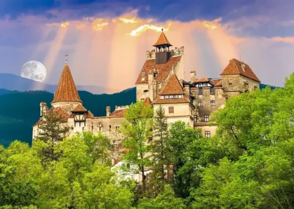 ENJOY Puzzle Drákulův hrad, Bran, Rumunsko