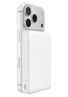 Belkin BOOST CHARGE Qi2 Slim bílá / Bezdrátová powerbanka / Magnetická / 10000mAh (BPD015hqWH)