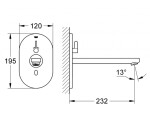 GROHE - Eurosmart CE Elektronická umyvadlová baterie pod omítku, chrom 36376000