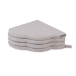 PLUSH NEST PLUSH NEST Dětská hrací podložka Nadýchaný květ – šedý beránek