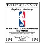 Obraz NBA NBA Highland Mint Logos & Team-Used Basketball