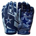 Dětské rukavice Dallas Cowboys NFL Wilson Youth Stretch-Fit Receivers