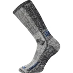 VOXX Ponožky zimní thermo ORBIT z merino vlny ŠEDÉ MELÉ S MODROU 39-42 110028
