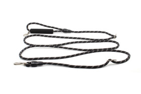 Přepínací vodítko Twist 3 m | lanové, reflexní Barva: Černá, Šířka vodítka: 0,8 cm