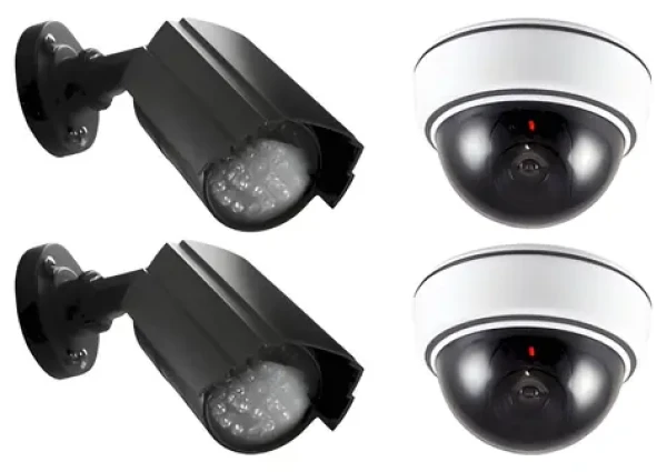Alecto DC-KIT sada atrap kamer / Atrapa kamery / 2x venkovní / 2x vnitřní / LED signalizace (DC-KIT)