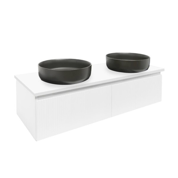 Koupelnová skříňka s krycí deskou SAT Evolution 118x30x44,8 cm bílá mat SATEVO120WMD SATEVO120WMD