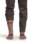 Dámské běžecké merino ponožky ICEBREAKER Wmns Run+ Ultralight Crew Fusion Dye, Summit Fd/Java/Acid Pink velikost: 41-43 (L)