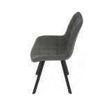 Jídelní židle, šedá, látka vintage, HC-V3066 GREY3