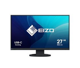 EIZO MT 27" EV2720S-BK FlexScan, IPS, 2560x1440, 350nit, 1500:1, 5ms, USB-C, DisplayPort, HDMI, USB, Repro, Černý EDF_899030