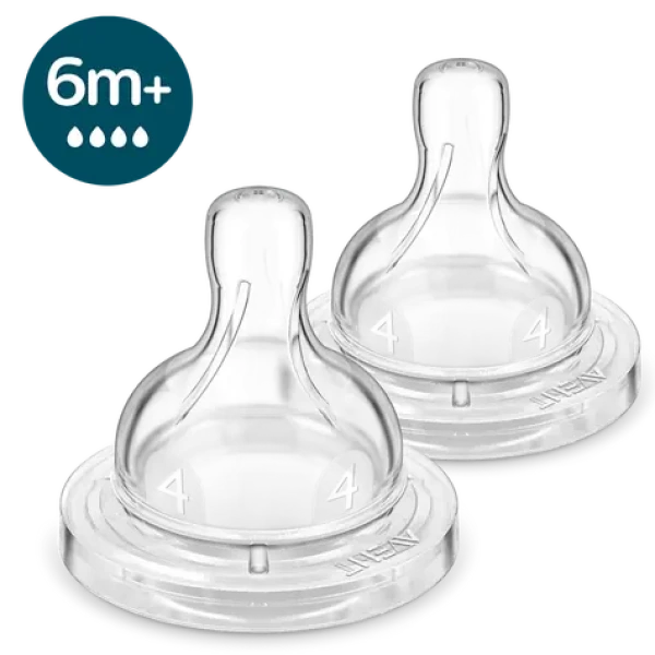 Philips SCY764/02 Avent / Náhradní savička / Anti-colic / Rychlý průtok / 2 ks (SCY764/02)