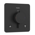 HANSGROHE - Ecostat Comfort Q Termostatická baterie pod omítku, pro 2 spotřebiče, matná černá 33713670