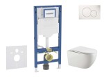 GEBERIT - Duofix Set předstěnové instalace, klozetu Gaia a sedátka softclose, tlačítko Sigma01, alpská bílá SANI11CA3121B