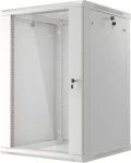 Lanberg WF01-6618-10S šedá / Nástěnný rozvaděč / 19" / 18U / 600×600 mm / Flat pack (WF01-6618-10S)