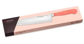 Wüsthof Classic Colour Coral Peach / Nůž santoku / Duté výbrusy / Čepel 17 cm / Ocel X50CrMoV15 (1061731517)