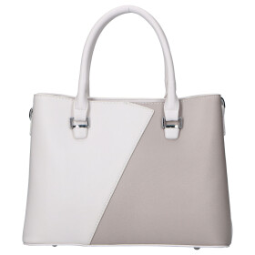 Moderní dámská koženková kabelka do ruky Lynette, béžová