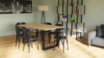 BRADOP Jídelní stůl System RUNE-02 (S40402) - lamino/kov BRA-S40402-RUNE